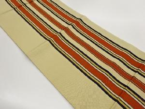 綴れ縞模様織出し名古屋帯